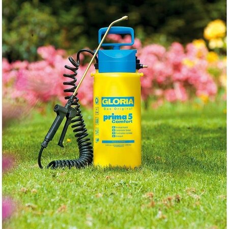 Gloria Prima 5 Comfort 5 lt - Met Spiraalslang en Drukventiel - Graszaadselect.nl