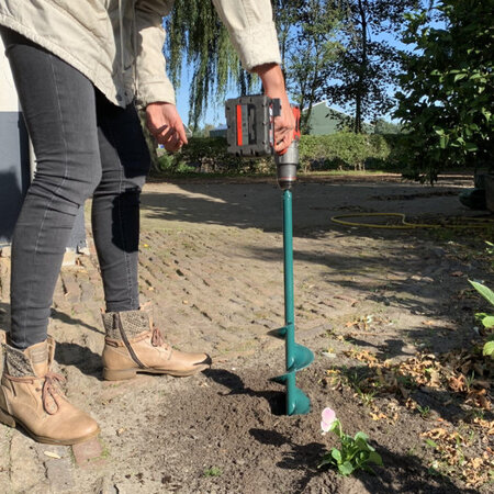 Plantenboor 130 mm - Hand Gesmede Grondboren Kopen? - Graszaadselect.nl