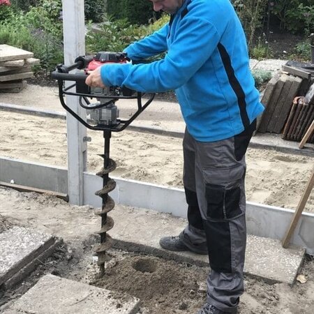 Erdbohrer Maschine - CQ303 - Einmann-Bohrmaschine mit 4-Takt-Motor - Graszaadselect.com