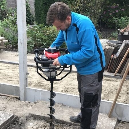 Soil Boring Machine - CQ303 - One-man auger with 4-stroke engine - Graszaadselect.com