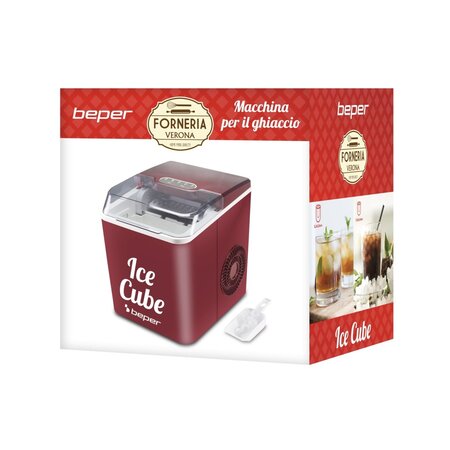 Beper Compact Ice Cube Machine - Makes up to 12 kg of ice cubes per day - Attractive Design