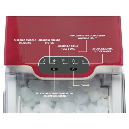 Beper Compact Ice Cube Machine - Makes up to 12 kg of ice cubes per day - Attractive Design