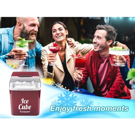 Beper Compacte Ijsblokjesmachine - Maakt wel 12 kg ijsblokjes per dag- Fraai Design