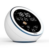 NASA Weather Station + Bluetooth Speaker - White - Indoor and Outdoor Temperature