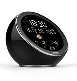 NASA Weerstation + Bluetooth Speaker - Zwart - Binnen En Buiten Temperatuur