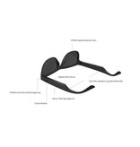 Caliber Soundglasses Slimme Bluetooth Zonnebril – Gepolariseerde glazen – Eenvoudige bediening – Microfoon – Zwart