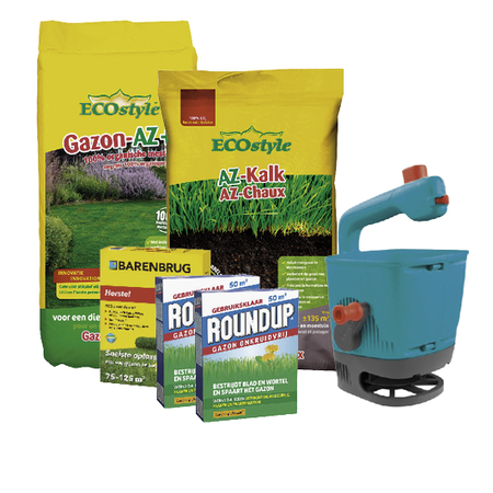 Get your grass in top condition with this complete lawn care package