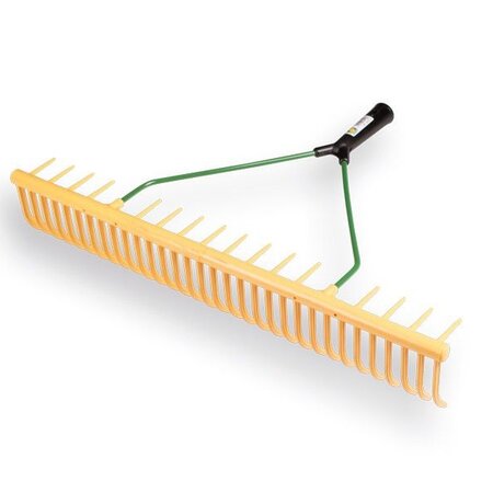 Jost Curved Grass Rake 32 Teeth 65 cm - Plastic - Lawn Garden Tools