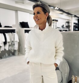 Pull Mohair Elégance Blanc Cassé