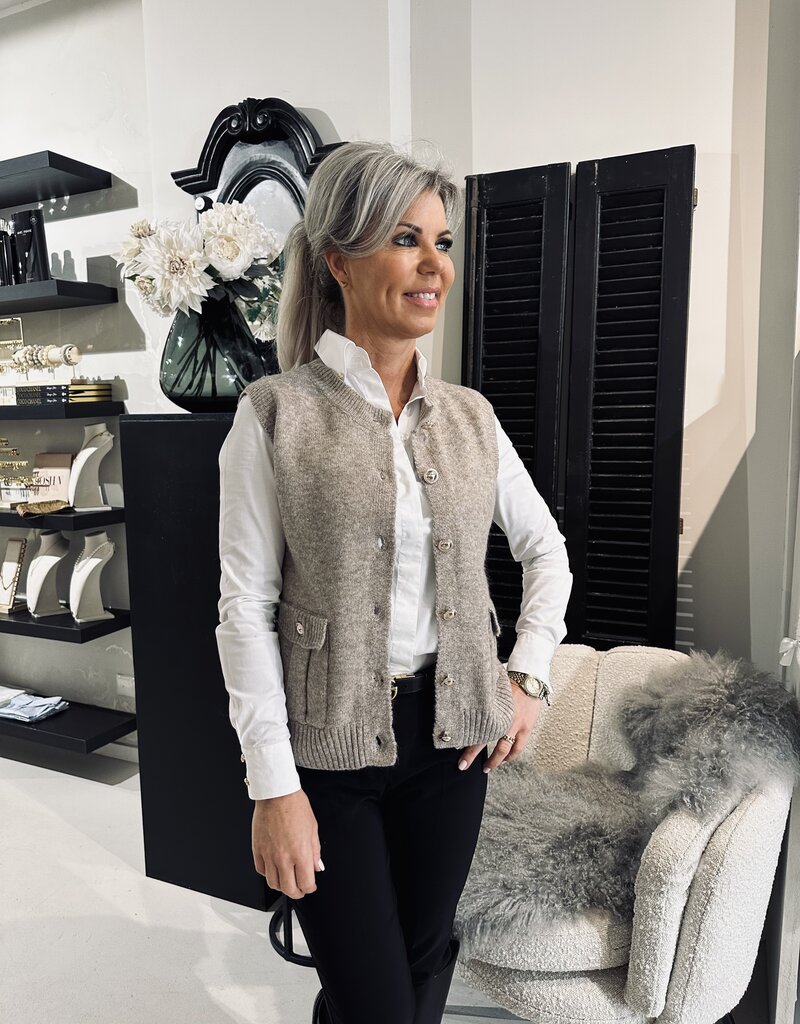 Cardigan Spencer Lilian Taupe