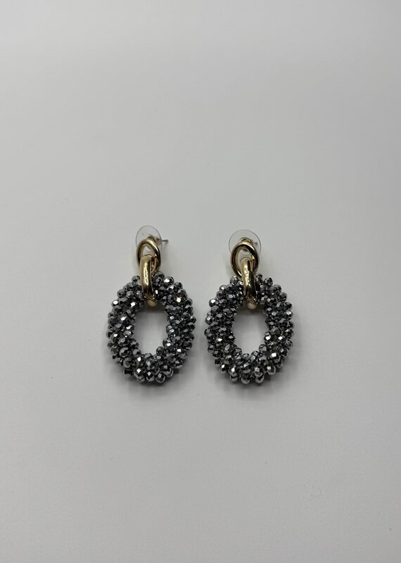 Boucle d'oreille Nina Gris