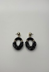 Boucle d'oreille Marina Noir