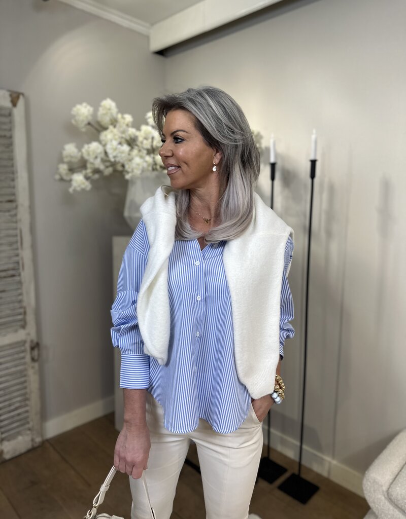 Bluse Claire Blau