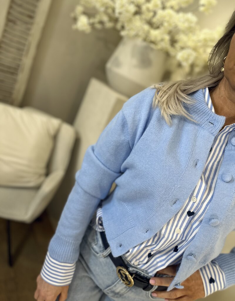 Strickjacke Evia Blau