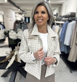 Blazer Queen Creme/Beige Ruit
