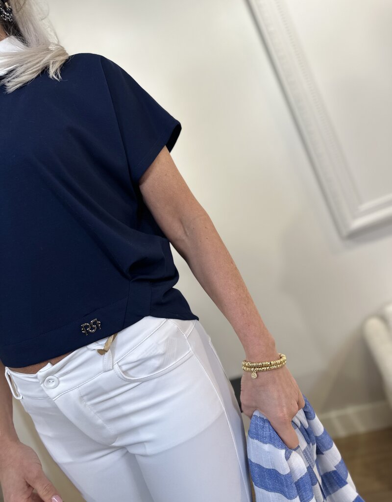 Rinascimento Top Maglia Blau