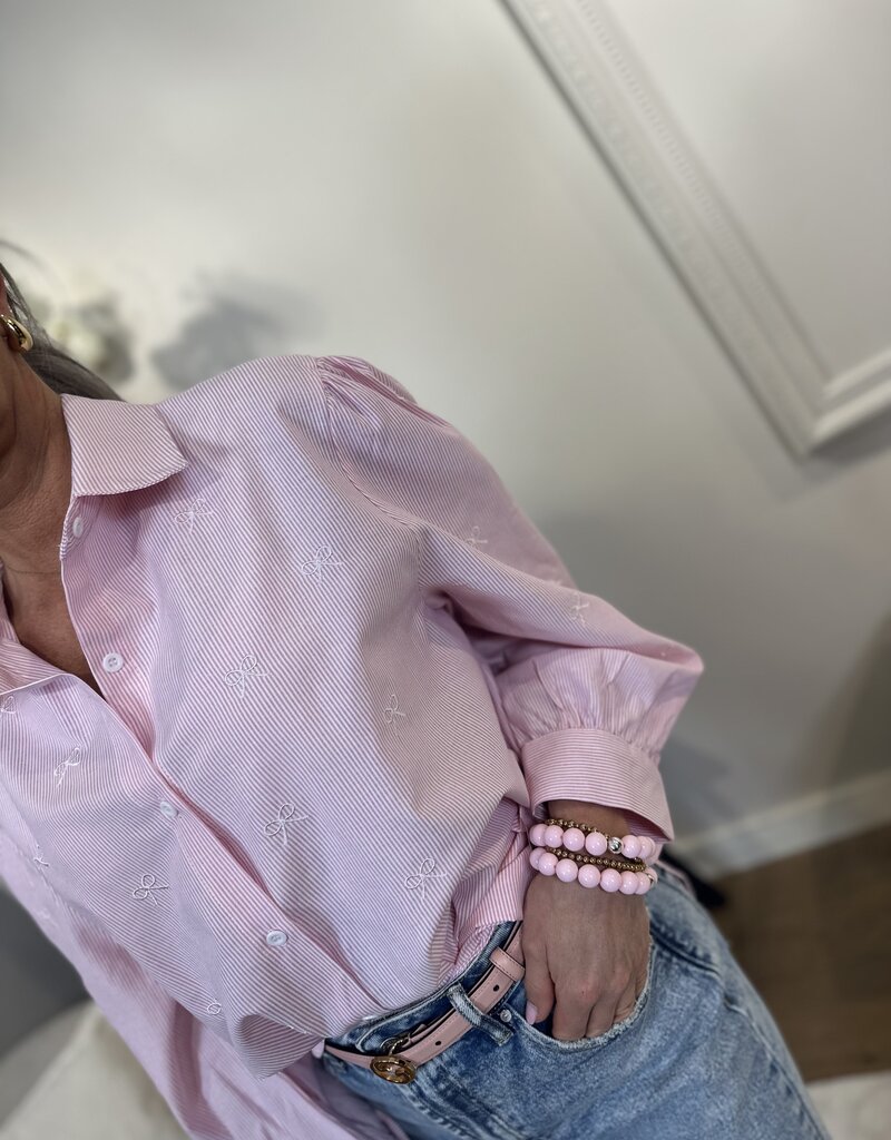 Bluse Strik Rosa