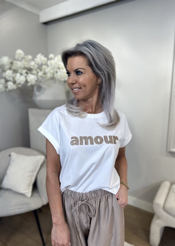 T-shirt Amour Beige