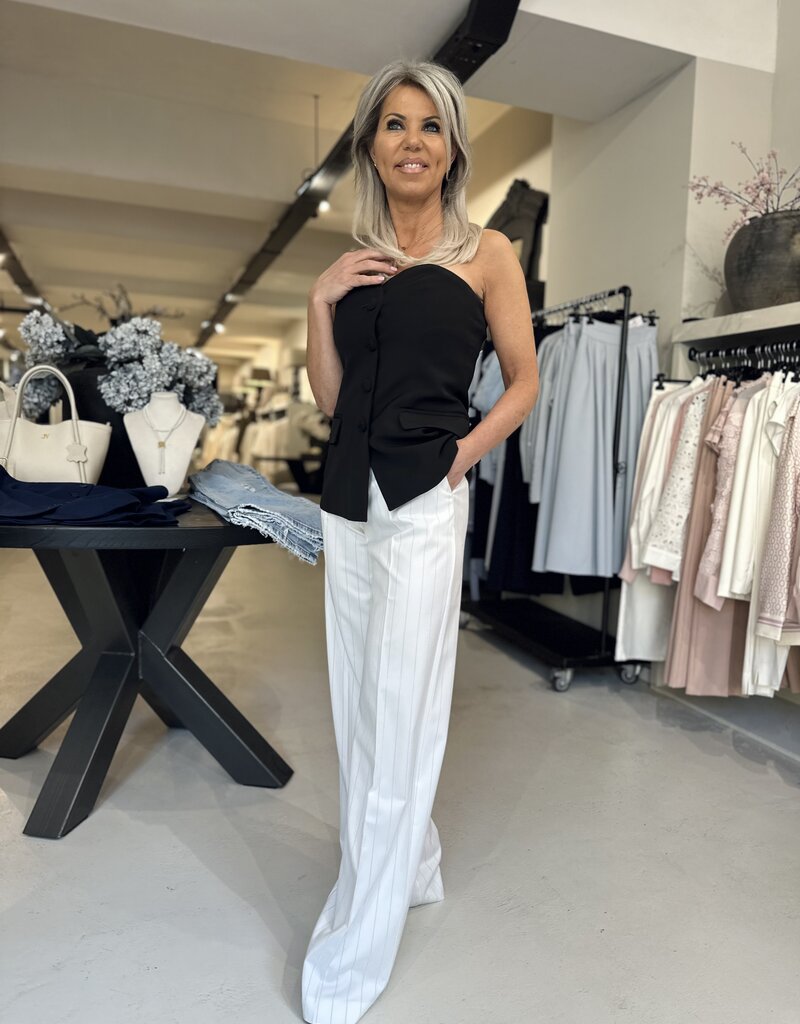 Pantalon Roxy off white streep