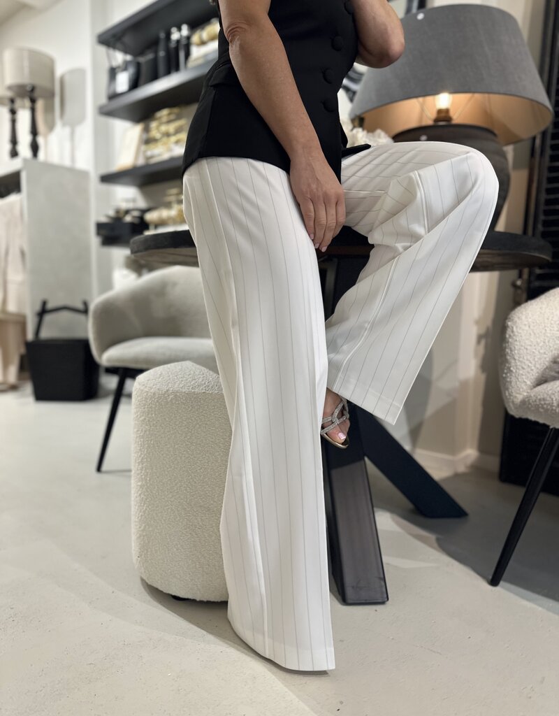 Pantalon Roxy off white streep