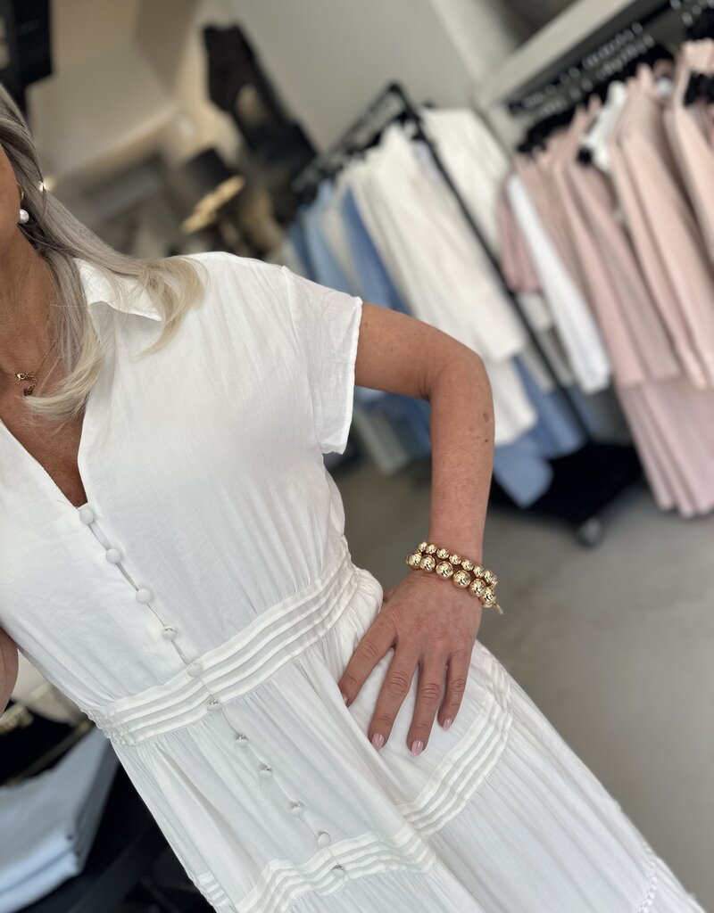 Jurk Salmone off white