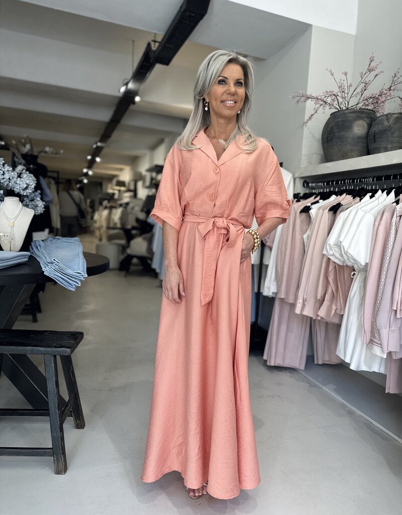 Jurk Chelles peach