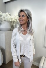 Vest Vinzie Beige linnen