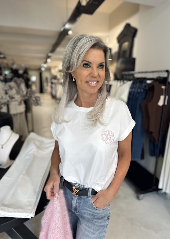 T-shirt Ria Blanc cassé