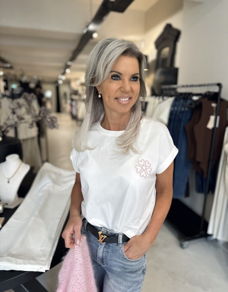 T-shirt Ria Blanc cassé