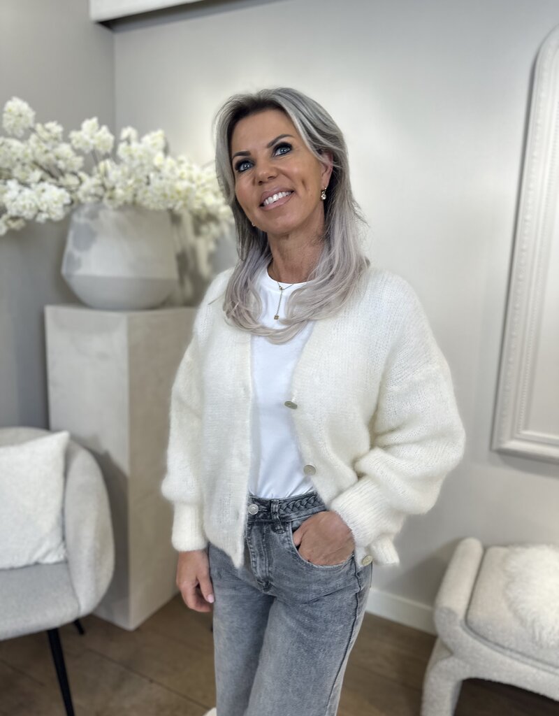 Vest Mohair Bella off white