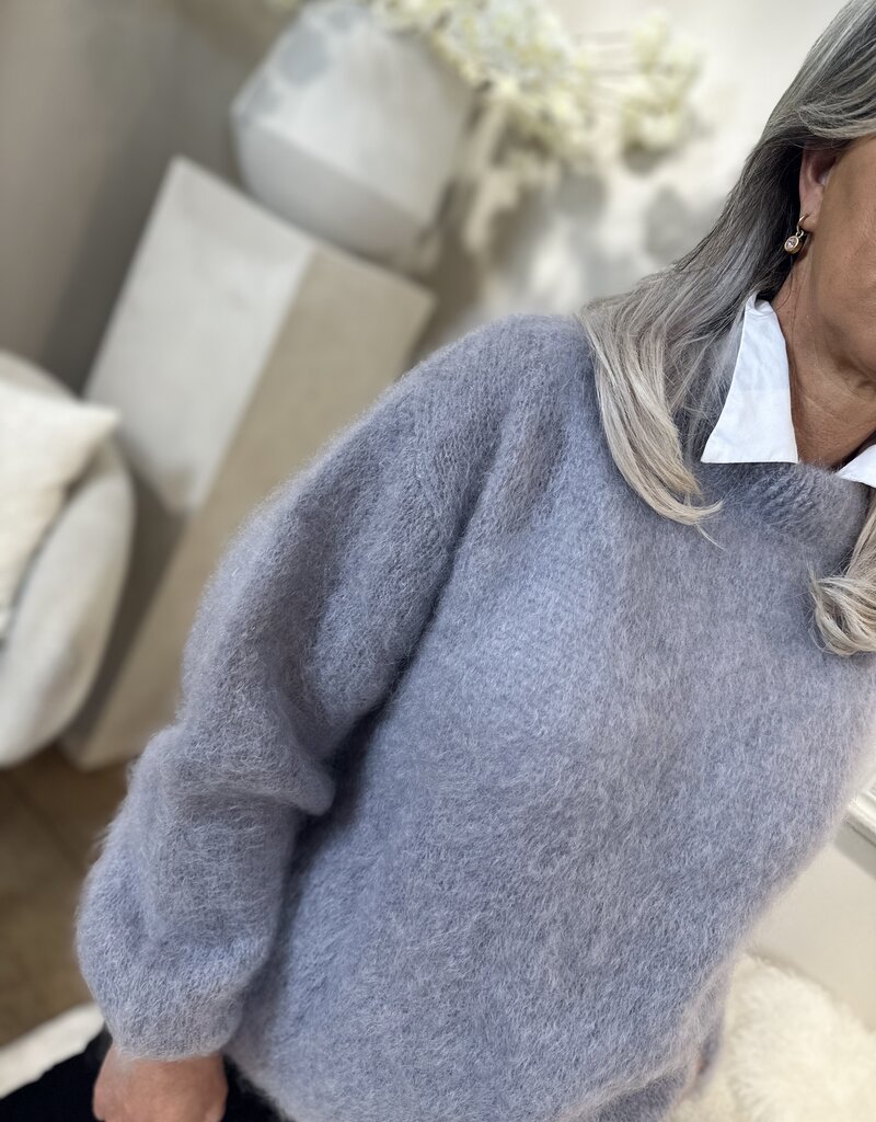 Pull Mohair Elégance Gris