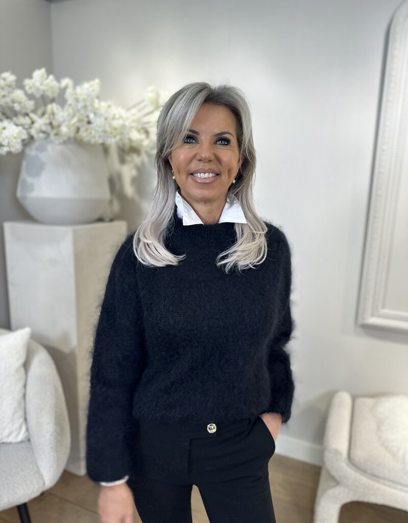 Trui Mohair Elegance Zwart