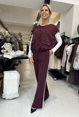 Pantalon Lucas bordeaux