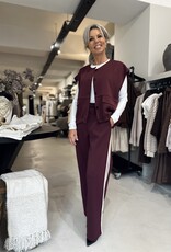 Pantalon Lucas bordeaux