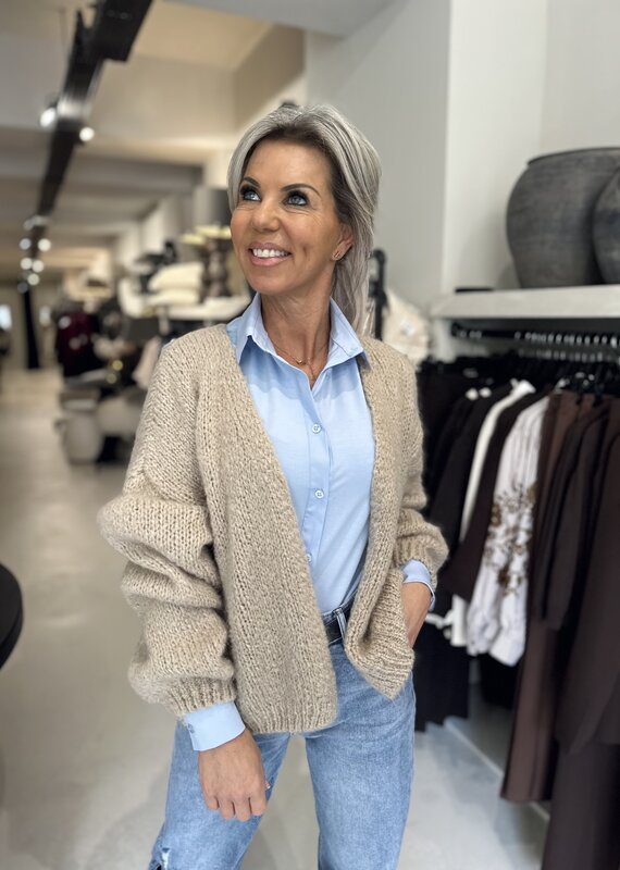 Strickjacke Kavally beige