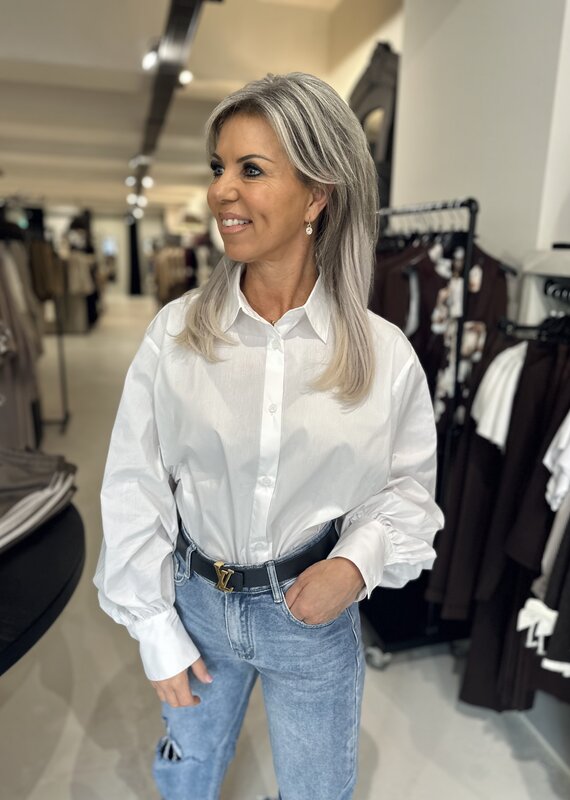 Nano Off-White Bluse