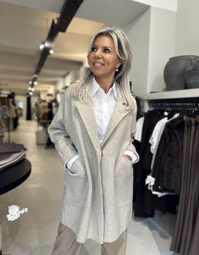 Remy Beige Strickjacke