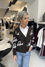 Nio Braune Strickjacke