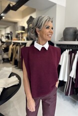 Mouwloze Top Saffy bordeaux