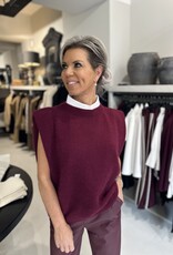 Mouwloze Top Saffy bordeaux