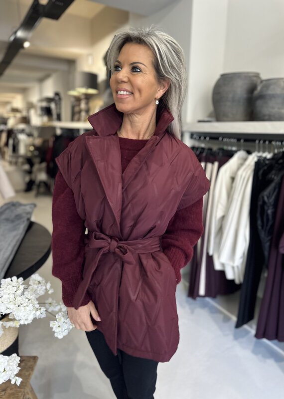 Weste Nella bordeaux