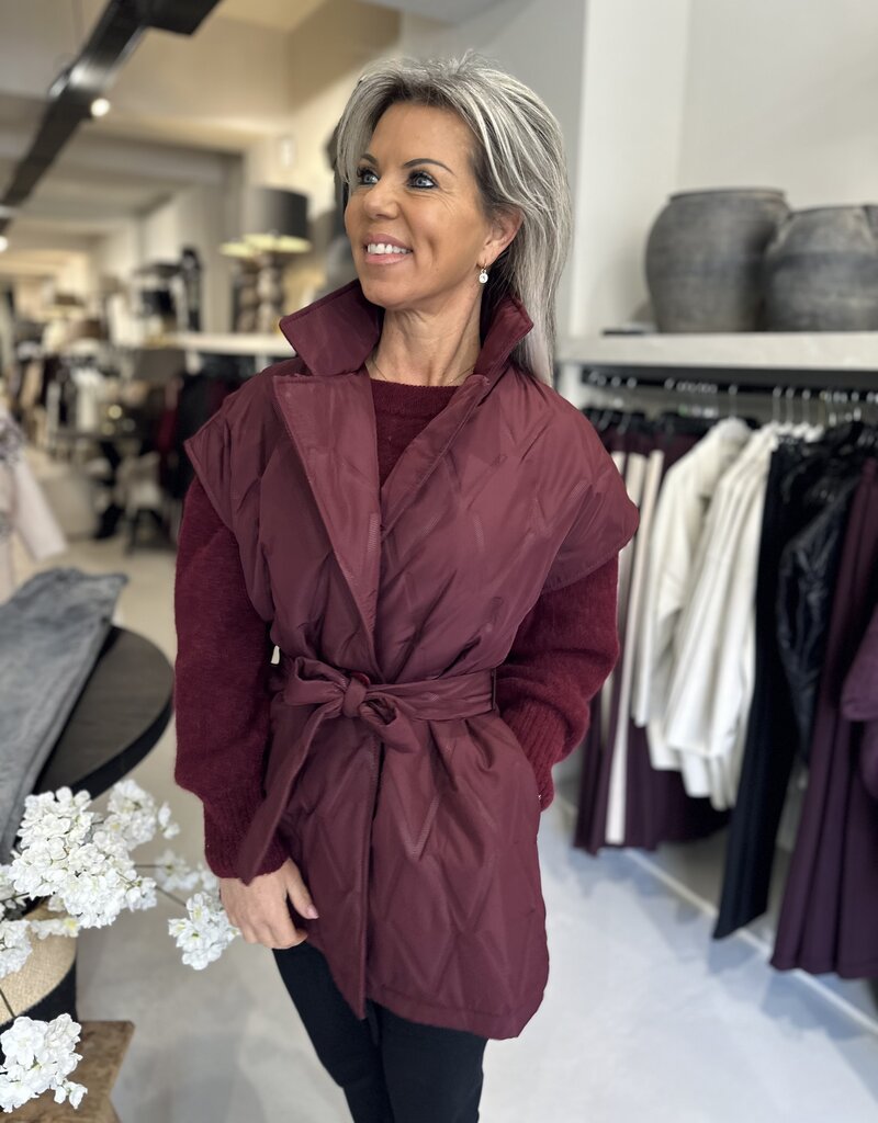 Weste Nella bordeaux