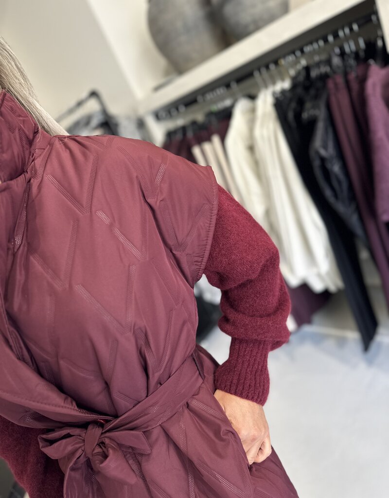 Weste Nella bordeaux