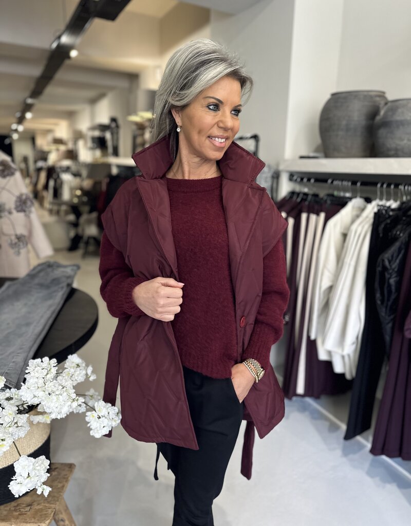 Weste Nella bordeaux