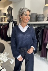 Pull Bibi en mohair bleu
