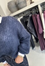 Pull Bibi en mohair bleu