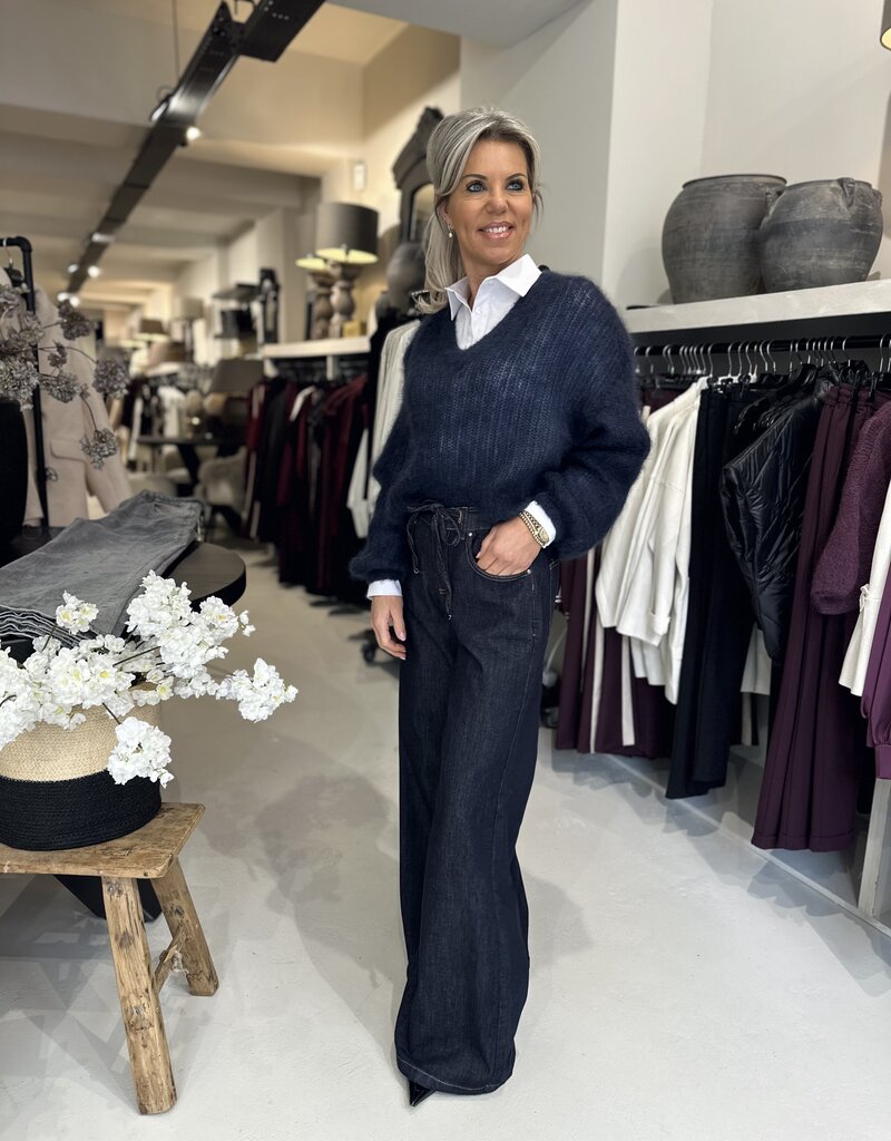 Trui Bibi mohair blauw