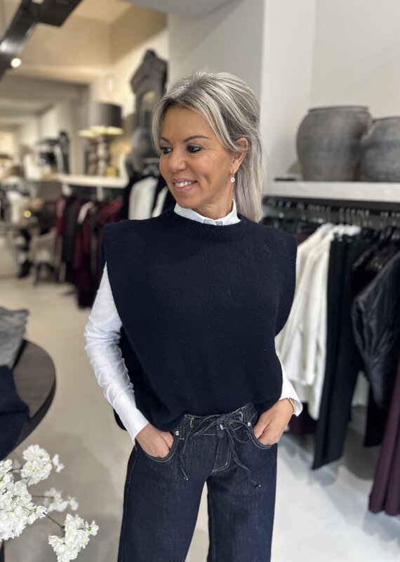 Mouwloze Top Saffy blauw