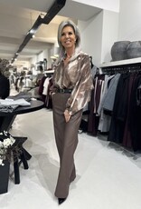 Pantalon Leerlook bruin