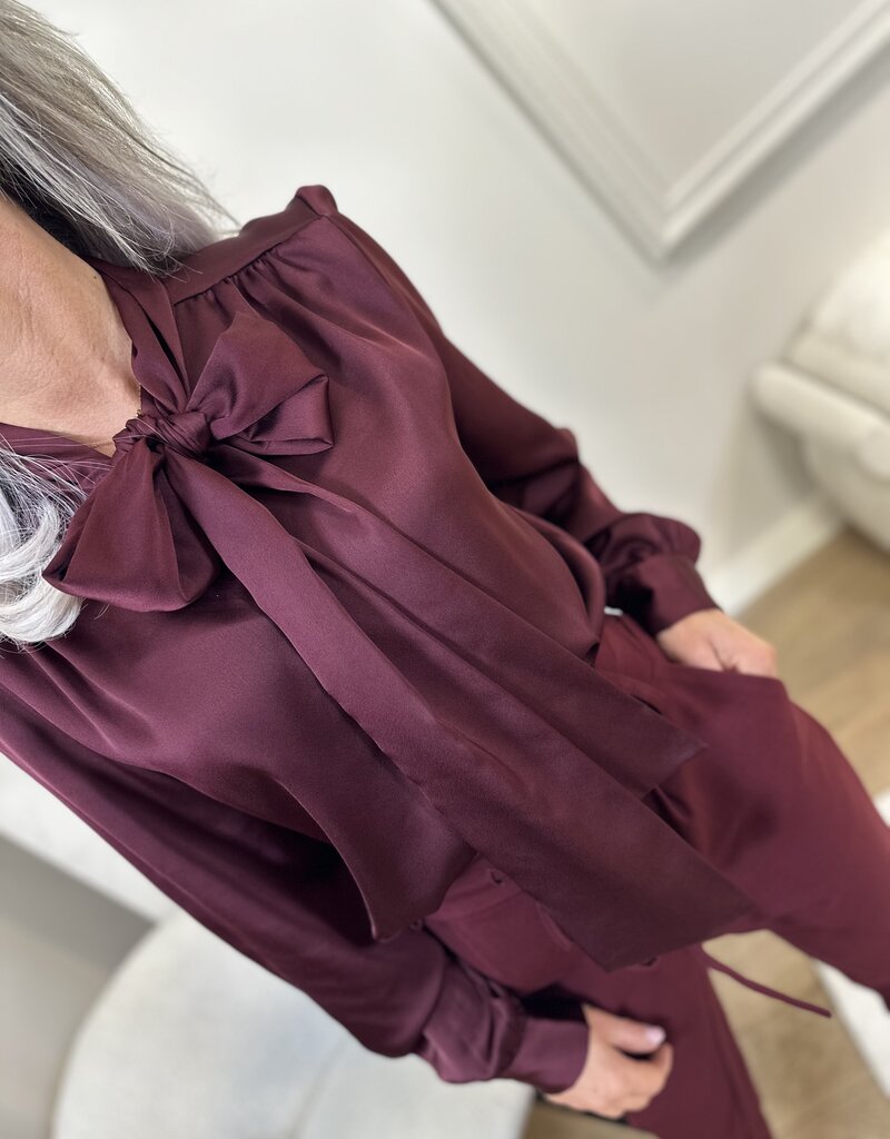 Bluse Imke, Bordeaux